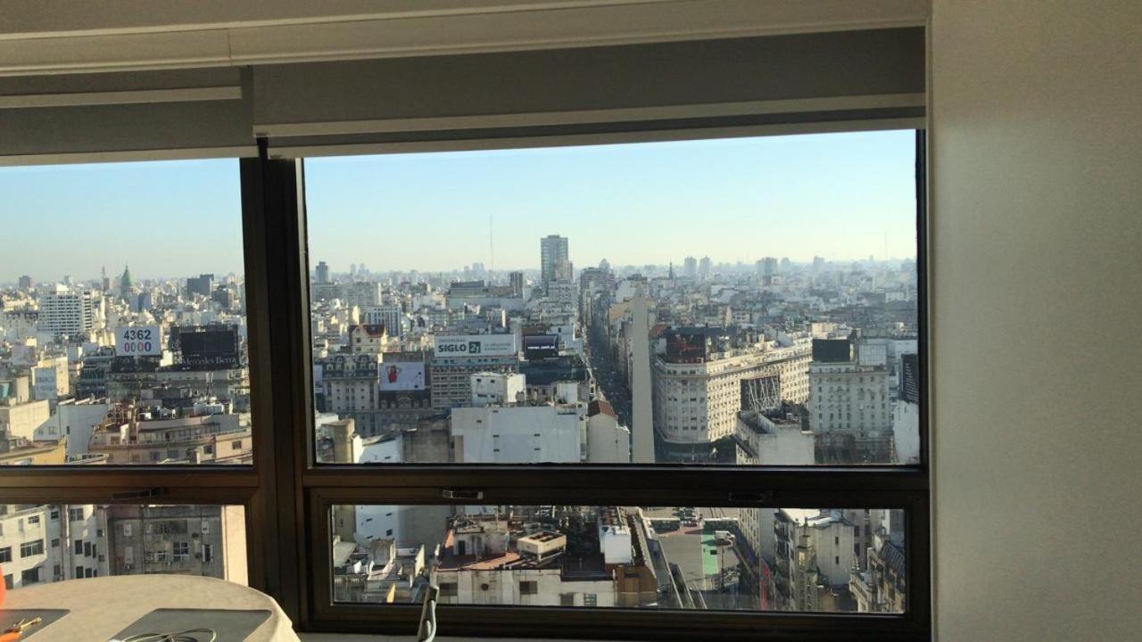 Que Mejor Vista Del Obelisco Piso A La Calle Corrientes Buenos Aires Kültér fotó