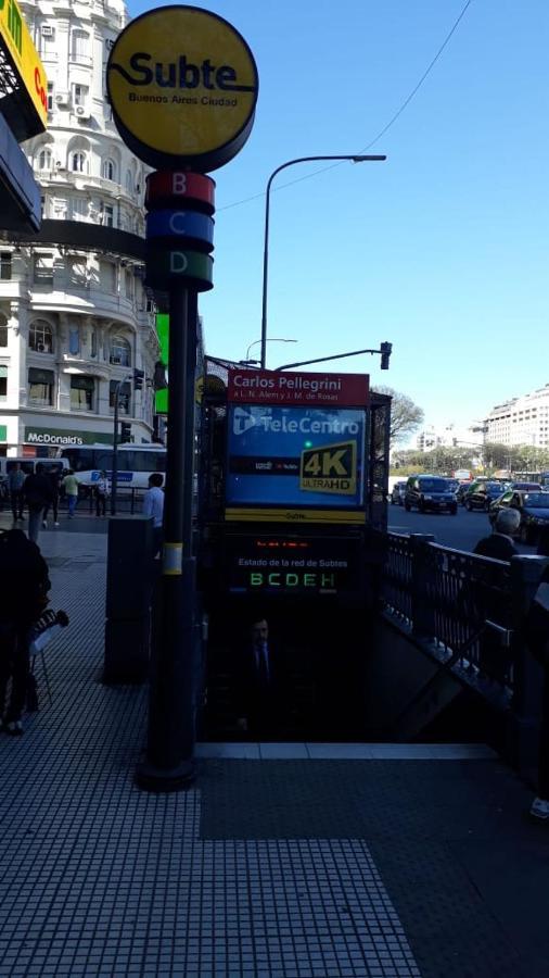 Que Mejor Vista Del Obelisco Piso A La Calle Corrientes Buenos Aires Kültér fotó