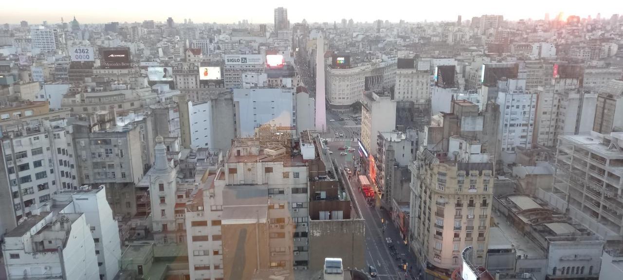 Que Mejor Vista Del Obelisco Piso A La Calle Corrientes Buenos Aires Kültér fotó