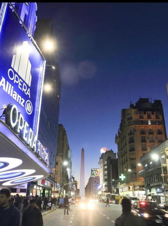 Que Mejor Vista Del Obelisco Piso A La Calle Corrientes Buenos Aires Kültér fotó