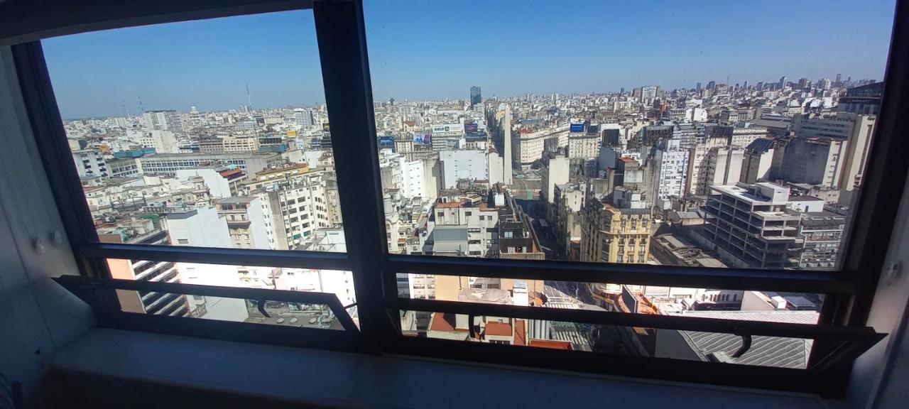 Que Mejor Vista Del Obelisco Piso A La Calle Corrientes Buenos Aires Kültér fotó