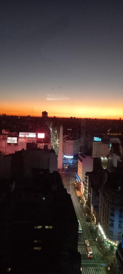 Que Mejor Vista Del Obelisco Piso A La Calle Corrientes Buenos Aires Kültér fotó