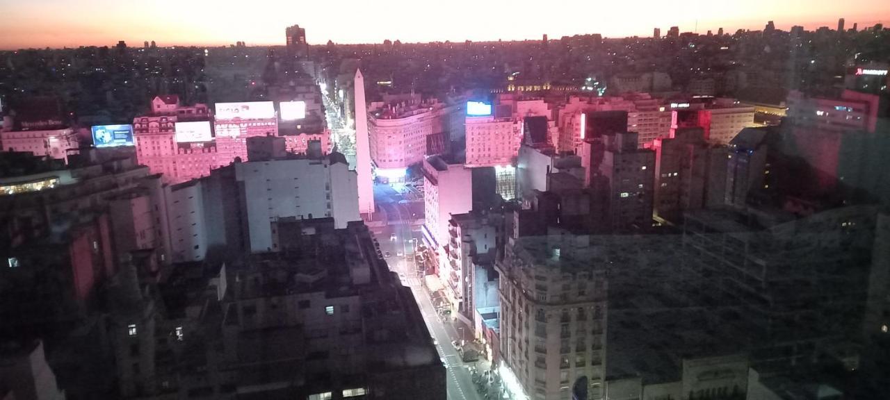 Que Mejor Vista Del Obelisco Piso A La Calle Corrientes Buenos Aires Kültér fotó