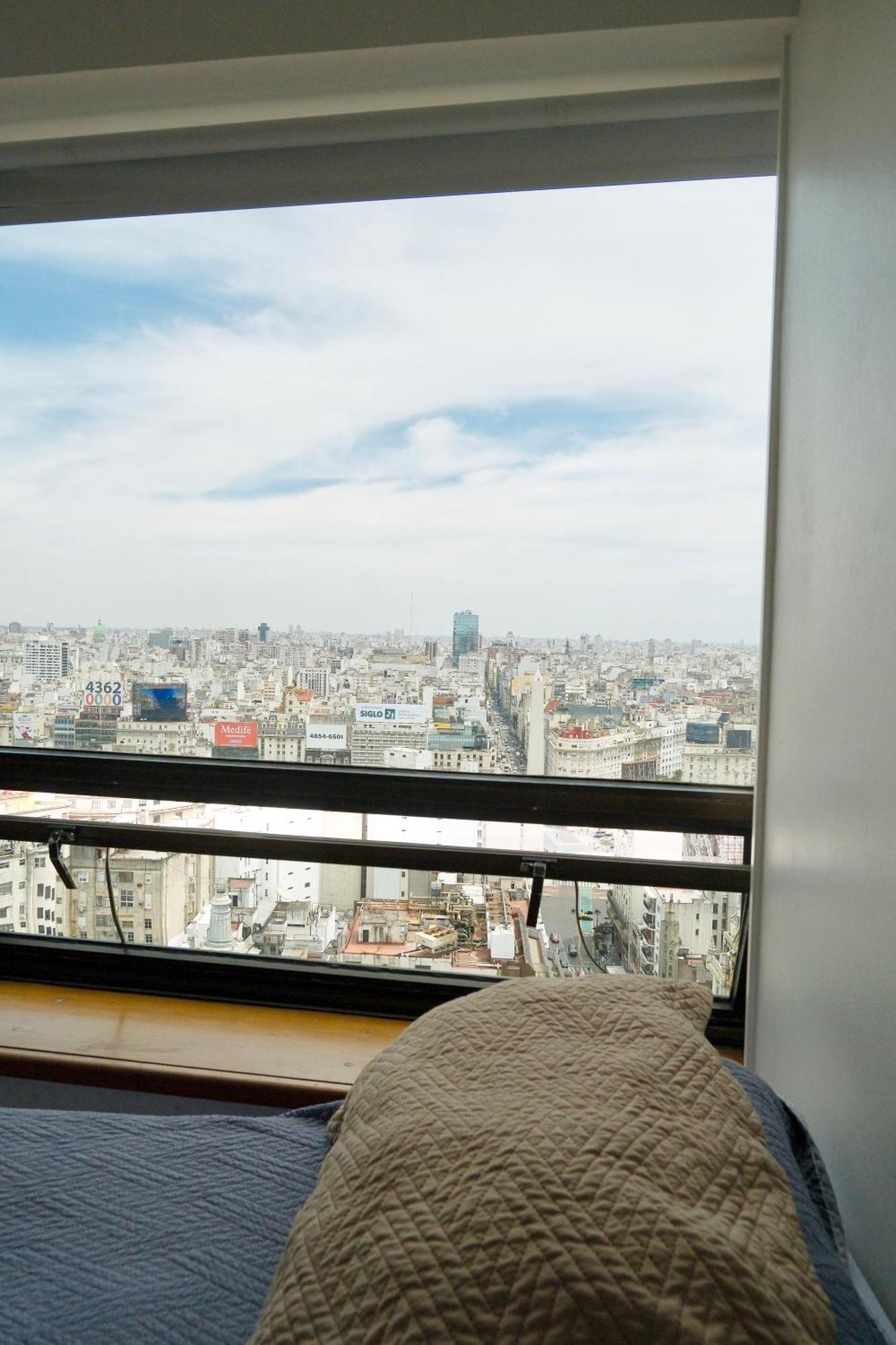 Que Mejor Vista Del Obelisco Piso A La Calle Corrientes Buenos Aires Kültér fotó
