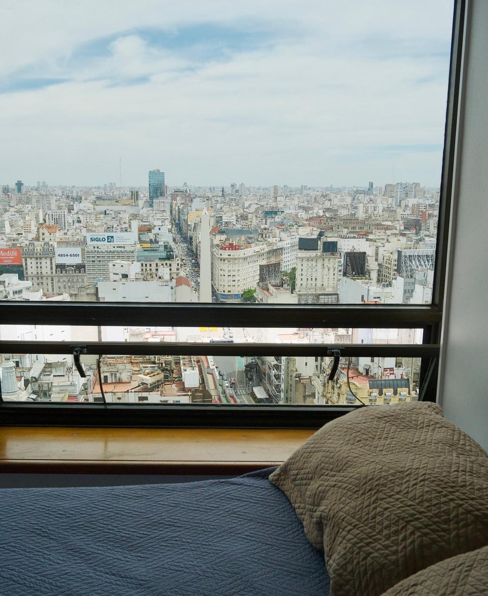 Que Mejor Vista Del Obelisco Piso A La Calle Corrientes Buenos Aires Kültér fotó